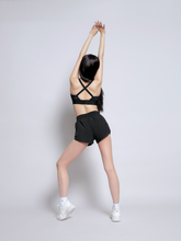 Load image into Gallery viewer, Train Fixed Bra in Jet Black