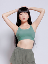 Load image into Gallery viewer, Train Fixed Bra in Seafoam