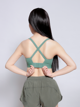 Load image into Gallery viewer, Train Fixed Bra in Seafoam