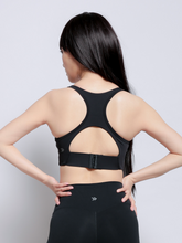 Load image into Gallery viewer, Twist Racer Bra in Jet Black