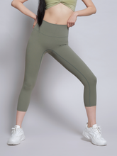 Load image into Gallery viewer, Fresh Start Crop Leggings in Olive Green