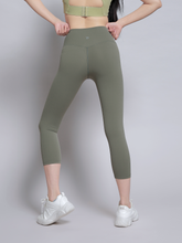 Load image into Gallery viewer, Fresh Start Crop Leggings in Olive Green