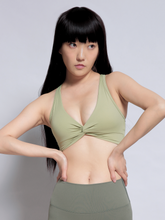 Load image into Gallery viewer, Twist Racer Bra in Avo