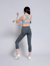 Load image into Gallery viewer, Twist Racer Bra in Baby Blue