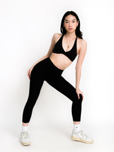 Load image into Gallery viewer, Twist Strappy Bra in Jet Black