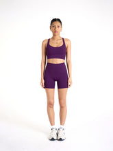 Load image into Gallery viewer, Stride Mid Thigh Shorts 6” in Berry Sangria