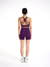 Load image into Gallery viewer, Stride Mid Thigh Shorts 6” in Berry Sangria