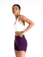 Load image into Gallery viewer, Stride Mid Thigh Shorts 6” in Berry Sangria