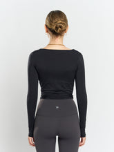 Load image into Gallery viewer, Ultra Lush Long Sleeve Wrap in Jet Black