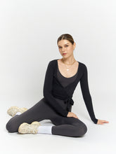 Load image into Gallery viewer, Ultra Lush Long Sleeve Wrap in Jet Black