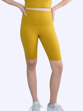 Load image into Gallery viewer, Energy Biker Shorts 9" in Butter