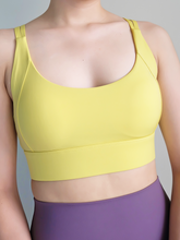 Load image into Gallery viewer, Form Twist Bra in Lemon
