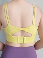 Load image into Gallery viewer, Form Twist Bra in Lemon