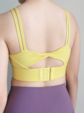 Load image into Gallery viewer, Form Twist Bra in Lemon