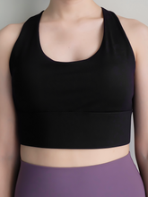 Load image into Gallery viewer, Pulse Strappy Bra in Jet Black
