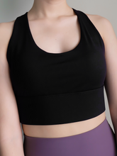 Load image into Gallery viewer, Pulse Strappy Bra in Jet Black