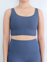Load image into Gallery viewer, All Day Ribbed Bra in Twilight