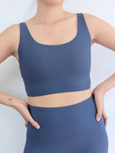 Load image into Gallery viewer, All Day Ribbed Bra in Twilight