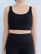 Load image into Gallery viewer, All Day Ribbed Bra in Midnight