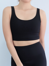 Load image into Gallery viewer, All Day Ribbed Bra in Midnight