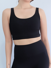 Load image into Gallery viewer, All Day Ribbed Bra in Midnight