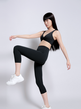 Load image into Gallery viewer, Fresh Start Crop Leggings in Jet Black
