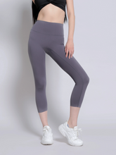 Load image into Gallery viewer, Fresh Start Crop Leggings in Lilac Grey
