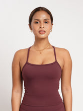 Load image into Gallery viewer, Active Racer Tank in Deep Burgundy
