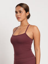 Load image into Gallery viewer, Active Racer Tank in Deep Burgundy

