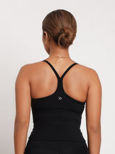 Load image into Gallery viewer, Active Racer Tank in Jet Black
