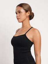 Load image into Gallery viewer, Active Racer Tank in Jet Black
