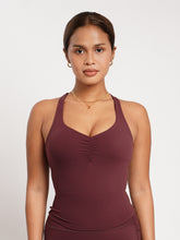 Load image into Gallery viewer, Active Scrunch Tank in Deep Burgundy
