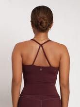 Load image into Gallery viewer, Active Scrunch Tank in Deep Burgundy
