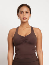 Load image into Gallery viewer, Active Scrunch Tank in Dark Chocolate
