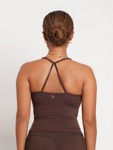 Load image into Gallery viewer, Active Scrunch Tank in Dark Chocolate
