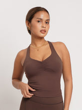 Load image into Gallery viewer, Active Scrunch Tank in Dark Chocolate
