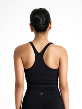 Load image into Gallery viewer, Core Racer Tank in Jet Black
