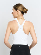 Load image into Gallery viewer, Core Racer Tank in White
