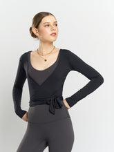 Load image into Gallery viewer, Ultra Lush Long Sleeve Wrap in Jet Black
