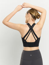 Load image into Gallery viewer, Pulse Strappy Bra in Jet Black
