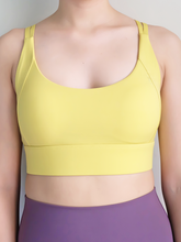 Load image into Gallery viewer, Form Twist Bra in Lemon
