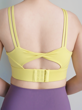 Load image into Gallery viewer, Form Twist Bra in Lemon
