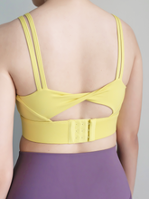 Load image into Gallery viewer, Form Twist Bra in Lemon
