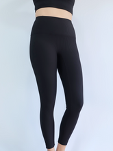 Load image into Gallery viewer, All Day Ribbed Leggings in Midnight
